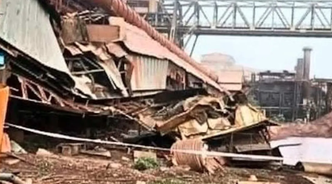 भिलाई स्टील प्लांट में क्रेन हादसा, ऑपरेटर गंभीर घायल
